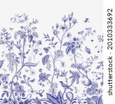 mural. bloom. chinoiserie... | Shutterstock .eps vector #2010333692