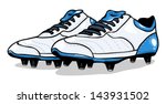 Vector White Football Boots