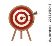 vector archery target flat icon ... | Shutterstock .eps vector #2038148048