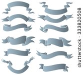 vector set of ribbons for your... | Shutterstock .eps vector #333820508