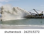 Dredging   Panning Sand On The...