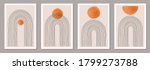 trendy set of abstract... | Shutterstock .eps vector #1799273788