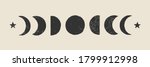 trendy moon phases abstract... | Shutterstock .eps vector #1799912998