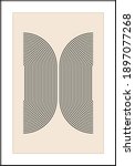 minimal 20s geometric design... | Shutterstock .eps vector #1897077268