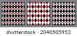set of harlequin retro 1970s... | Shutterstock .eps vector #2040505952