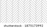black line vintage herringbone... | Shutterstock .eps vector #1875173992