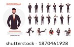 businessman poses vector... | Shutterstock .eps vector #1870461928
