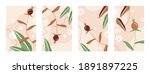 leaves pattern vector... | Shutterstock .eps vector #1891897225