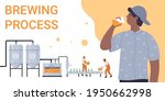 craft beer  brewing process... | Shutterstock .eps vector #1950662998