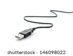 Usb Cable Plug Isolated On...