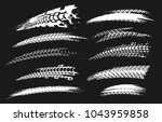Motorcycle Tire Tracks Vector...