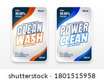 detergent wash labels design... | Shutterstock .eps vector #1801515958