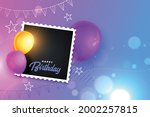 happy birthday card with... | Shutterstock .eps vector #2002257815