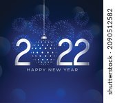 happy new year 2022 christmas... | Shutterstock .eps vector #2090512582