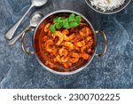 Tamarind prawn curry with rice