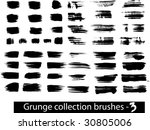 grunge brushes line | Shutterstock .eps vector #30805006