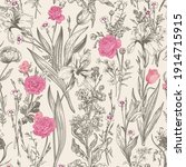 Seamless Floral Graphic Pattern....