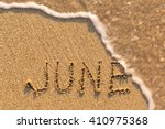 June   Word Drawn On The Sand...