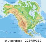 High Detailed North America...