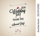 wedding invitation vintage... | Shutterstock .eps vector #201451082