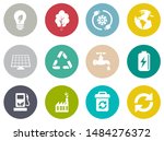 energy and ecology icons ... | Shutterstock .eps vector #1484276372