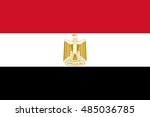 flag of egypt in official... | Shutterstock .eps vector #485036785