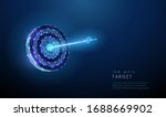 darts board with arrow in the... | Shutterstock .eps vector #1688669902