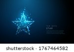 abstract blue star. low poly... | Shutterstock .eps vector #1767464582