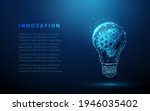 abstract blue glowing light... | Shutterstock .eps vector #1946035402