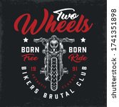 bikers club vintage logotype... | Shutterstock .eps vector #1741351898