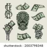 money elements colorful vintage ... | Shutterstock .eps vector #2003798348