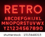 3d light bulb red alphabet with ... | Shutterstock .eps vector #1515668315