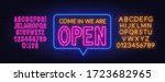 Come In We Are Open Neon Sign...