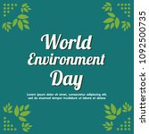 word environment day background ... | Shutterstock .eps vector #1092500735