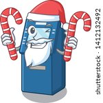 santa with candy atm toys on... | Shutterstock .eps vector #1412132492