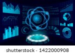 virtual reality science... | Shutterstock .eps vector #1422000908