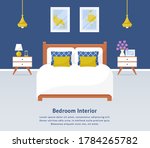 bedroom interior. vector web... | Shutterstock .eps vector #1784265782