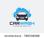 carwash logo isolated on white... | Shutterstock .eps vector #788538088