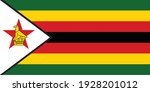 national zimbabwe flag ... | Shutterstock .eps vector #1928201012