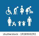 priority symbols for disabled... | Shutterstock .eps vector #1928503292