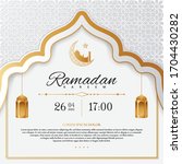 elegant ramadan kareem... | Shutterstock .eps vector #1704430282