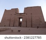 Small photo of Edfu, Egypt - Aug 25 2023: Picture showing part of the stunning Edfu Temple