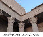 Small photo of Edfu, Egypt - Aug 25 2023: Picture showing part of the stunning Edfu Temple