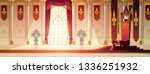 medieval castle spacious throne ... | Shutterstock .eps vector #1336251932