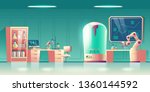 future science laboratory ... | Shutterstock .eps vector #1360144592