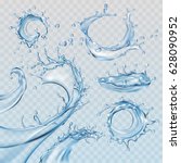 set vector illustrations water... | Shutterstock .eps vector #628090952