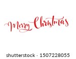 merry christmas gold glittering ... | Shutterstock .eps vector #1507228055