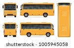 Yellow Bus Vector Mock Up For...