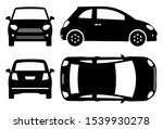 small car silhouette on white... | Shutterstock .eps vector #1539930278