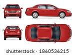 sedan car vector mockup for... | Shutterstock .eps vector #1860536215